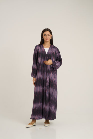 Printed Light Crepe Abaya
