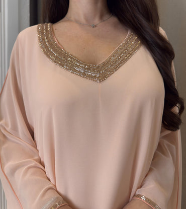 2 Pc Chiffon Handmade Embroidery