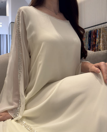 2 Pc Chiffon Handmade Embroidery