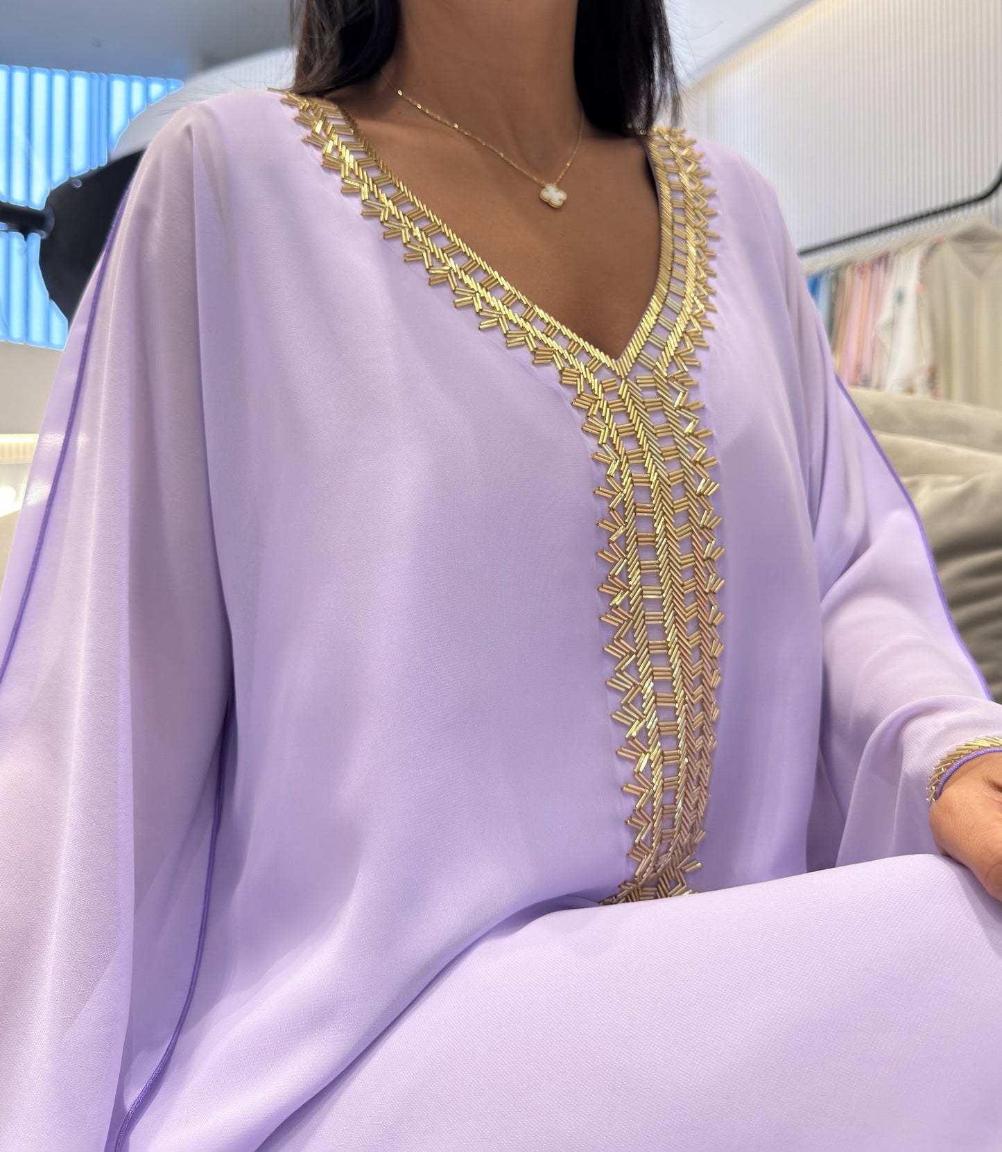 2 Pc Chiffon Handmade Embroidery