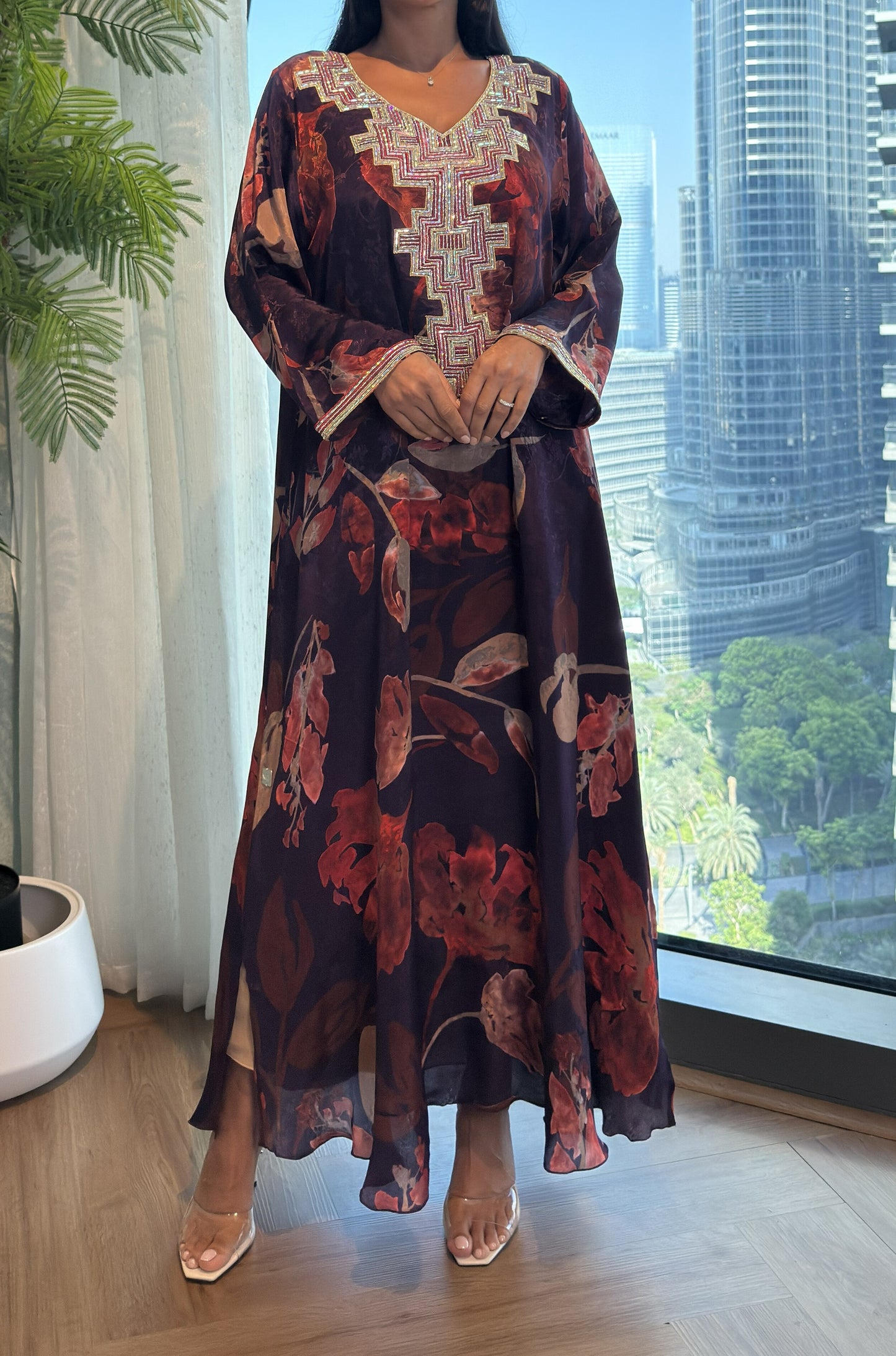 Pure Silk M5awar embroidery