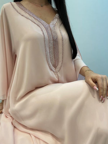 2 Pc Chiffon Handmade Embroidery