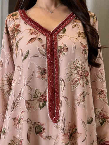 Silk Chiffon Jackard