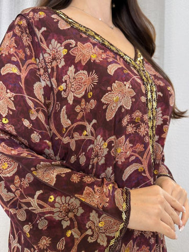 Pure Crepe Jacquard Zari