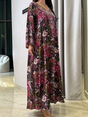 Pure Silk M5awar embroidery