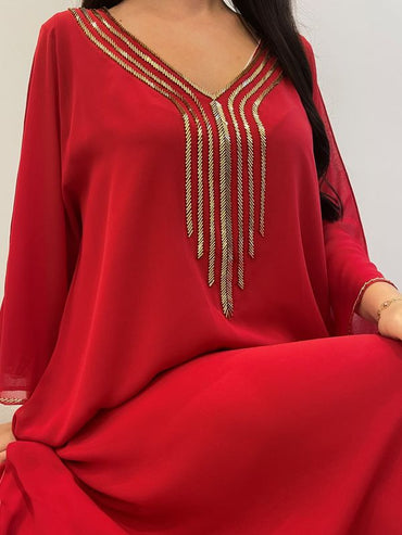 2 Pc Chiffon Handmade Embroidery