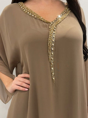 2 Pc Chiffon Handmade Embroidery
