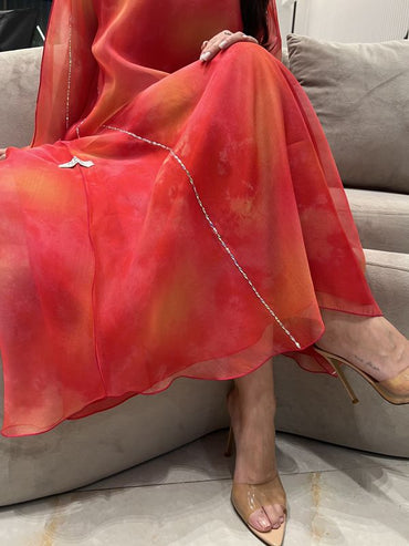 Organza M5awar embroidery