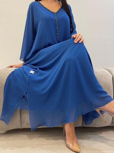 2 Pc Chiffon Handmade Embroidery