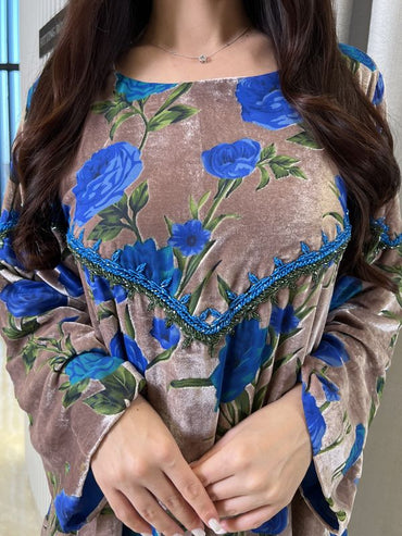 Printed Pure Velvet Handmade