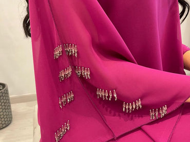 2 Pc Chiffon Handmade Embroidery