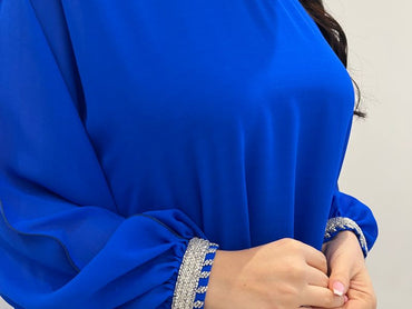 2 Pc Chiffon Handmade Embroidery