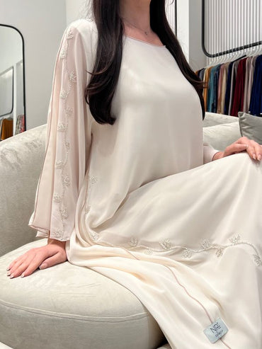 2 Pc Chiffon Handmade Embroidery