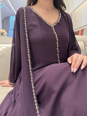 2 Pc Chiffon Handmade Embroidery