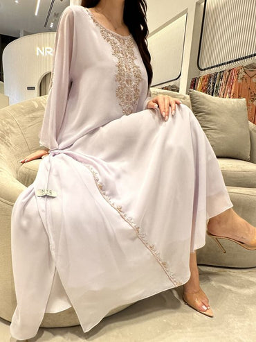 2 Pc Chiffon Handmade Embroidery