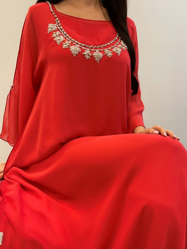 2 Pc Chiffon Handmade Embroidery