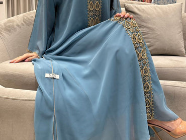 2 Pc Chiffon Handmade Embroidery