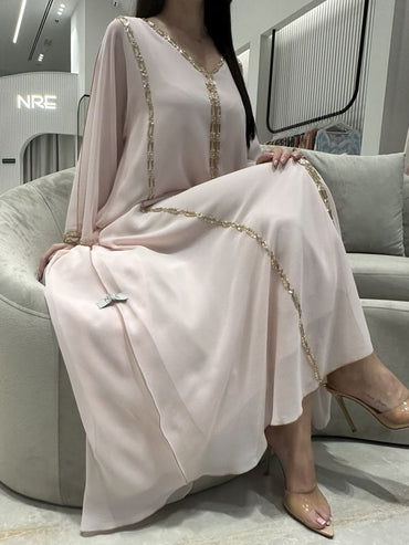 2 Pc Chiffon Handmade Embroidery