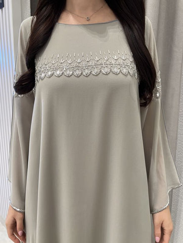 2 Pc Chiffon Handmade Embroidery