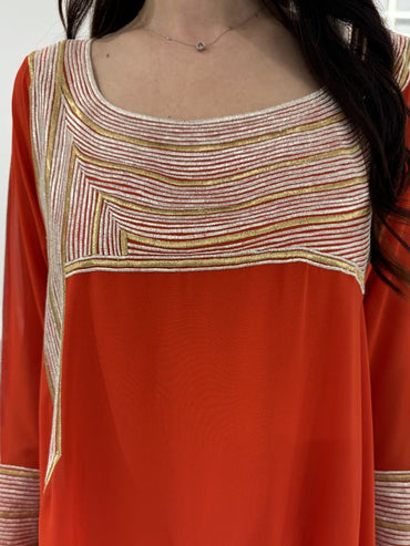 Chiffon Machine Embroidery