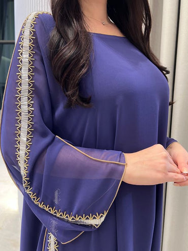 2 Pc Chiffon Handmade Embroidery