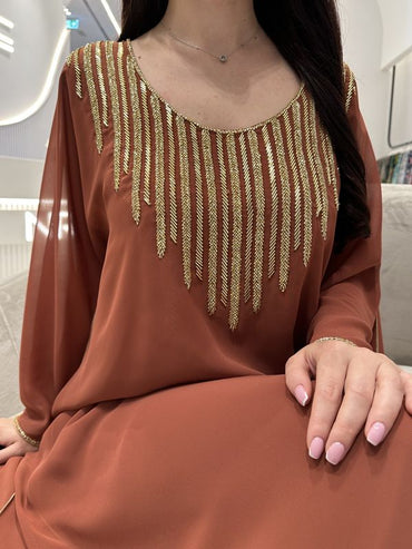 2 Pc Chiffon Handmade Embroidery