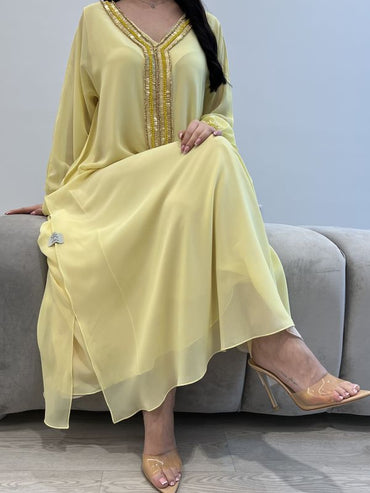 2 Pc Chiffon Handmade Embroidery