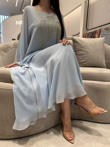 2 Pc Chiffon Handmade Embroidery