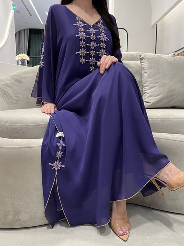 2 Pc Chiffon Handmade Embroidery