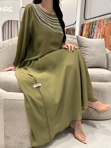 2 Pc Chiffon Handmade Embroidery