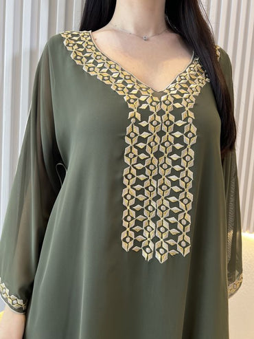 Chiffon Machine Embroidery