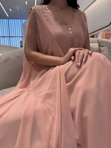 2 Pc Chiffon Handmade Embroidery