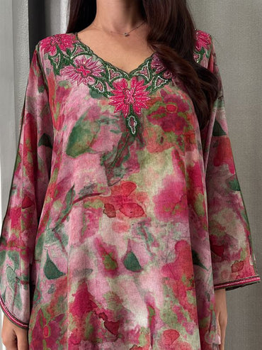 Pure Silk M5awar embroidery