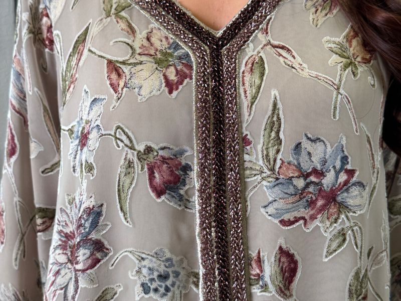 Silk Chiffon Jackard