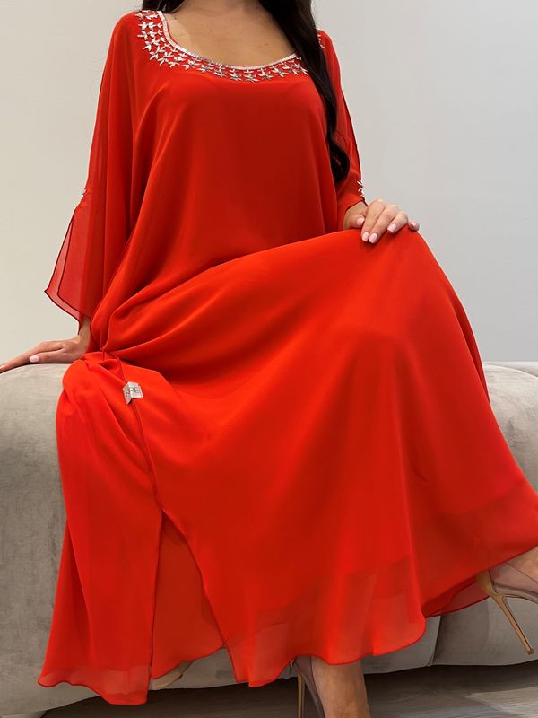 2 Pc Chiffon Handmade Embroidery