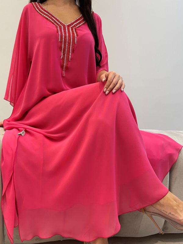 2 Pc Chiffon Handmade Embroidery