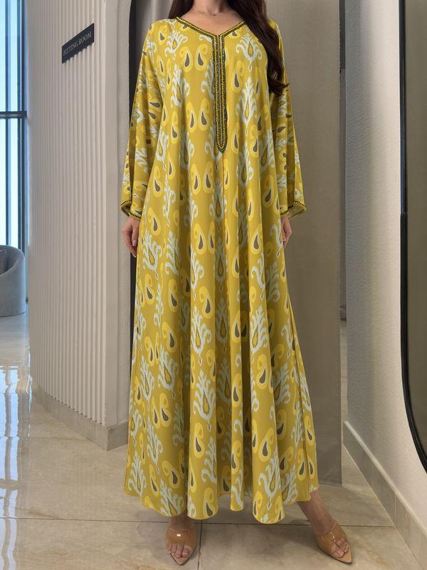 تطريز قطني يدوي الصنع