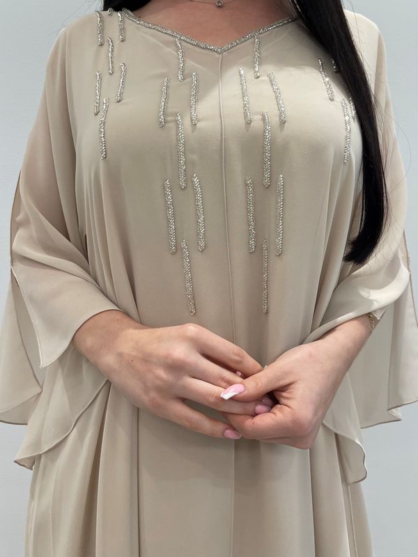 2 Pc Chiffon Handmade Embroidery