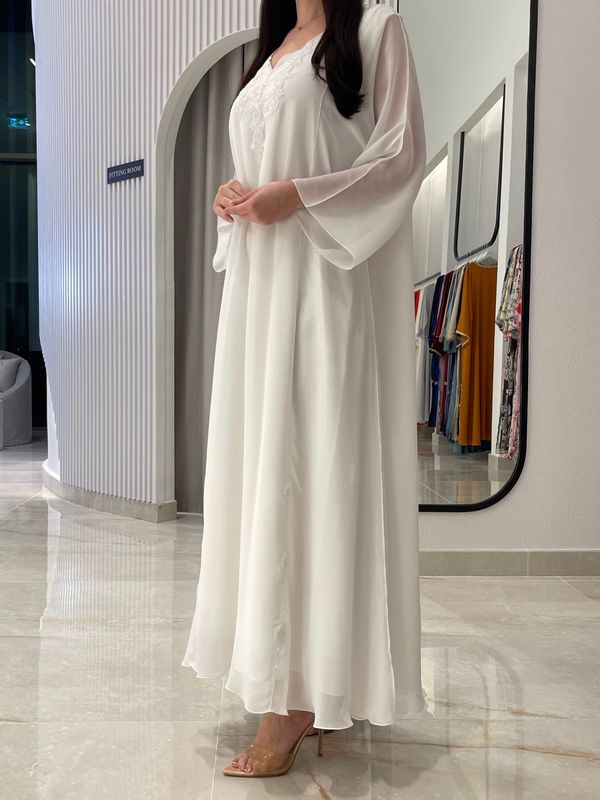 2 Pc Chiffon Handmade Embroidery