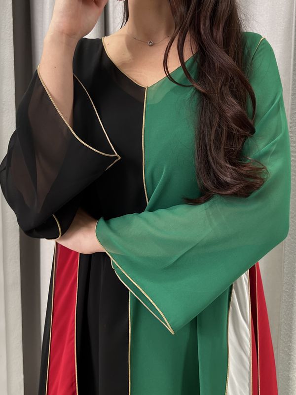 2 pc Chiffon Dress
