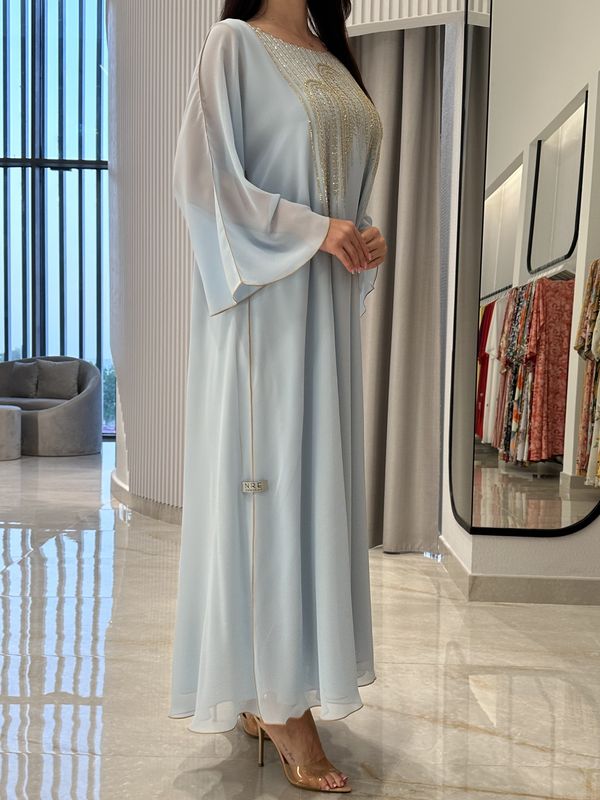 2 Pc Chiffon Handmade Embroidery