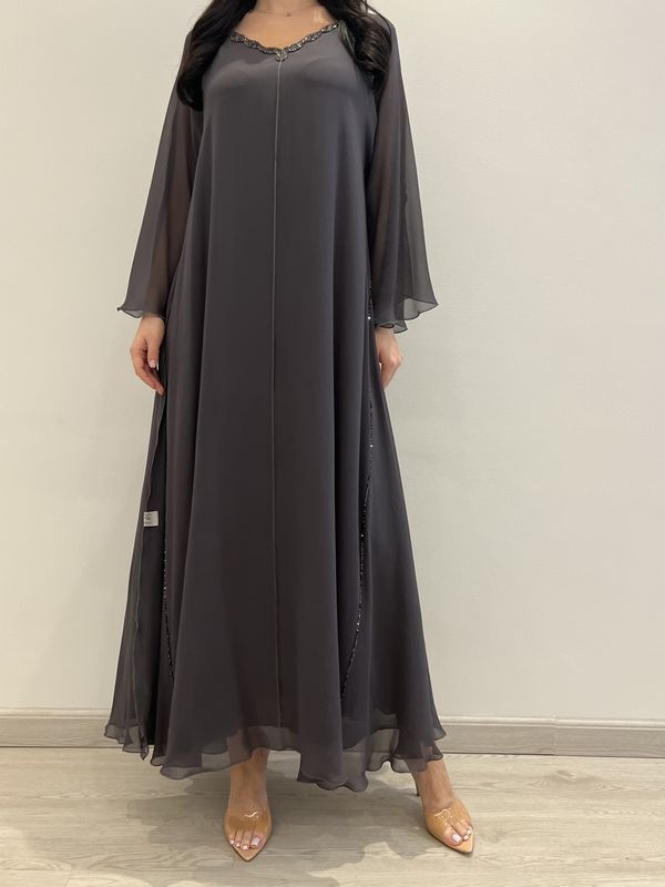 2 Pc Chiffon Handmade Embroidery