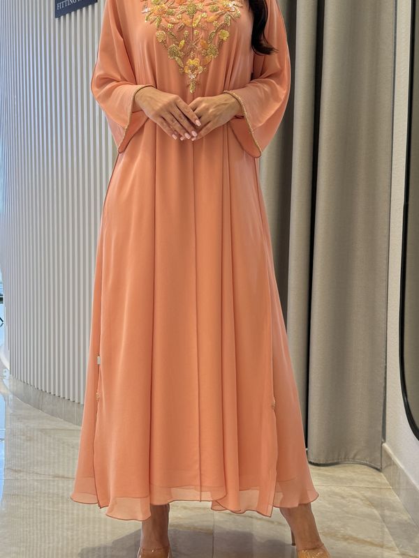 2 Pc Chiffon Handmade Embroidery