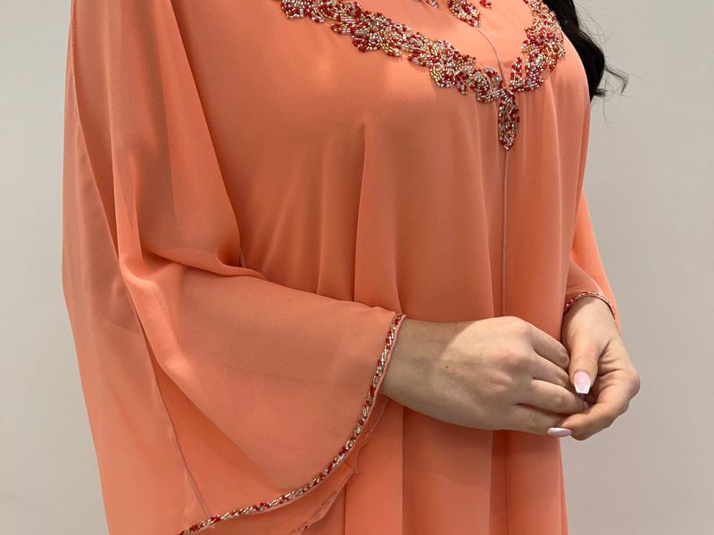 2 Pc Chiffon Handmade Embroidery