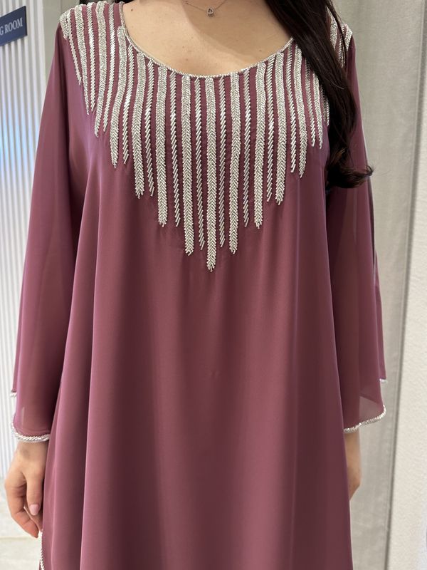 2 Pc Chiffon Handmade Embroidery