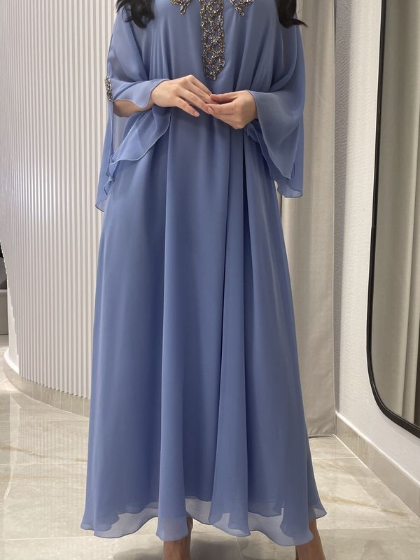 2 Pc Chiffon Handmade Embroidery