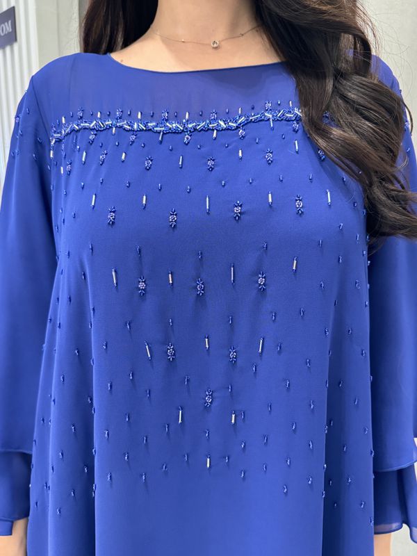 2 Pc Chiffon Handmade Embroidery