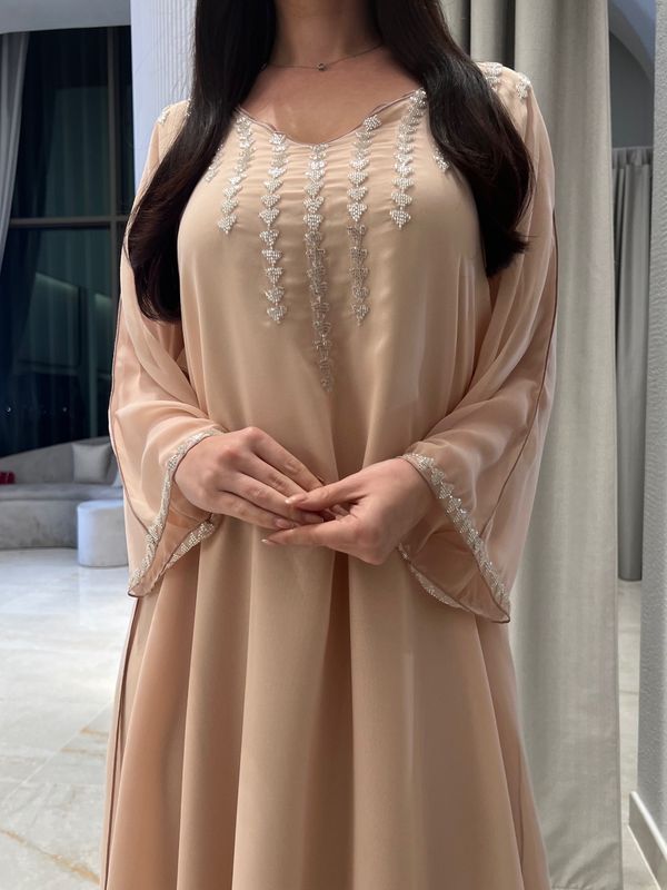 2 Pc Chiffon Handmade Embroidery
