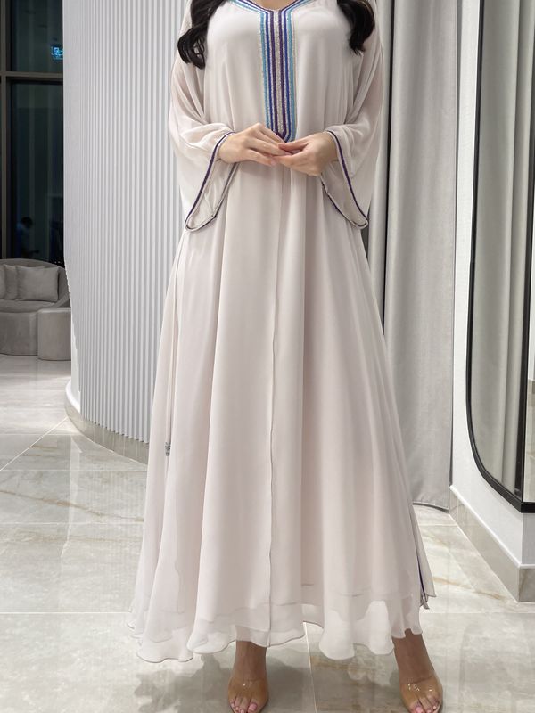 2 Pc Chiffon Handmade Embroidery