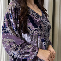 Printed Pure Velvet Handmade